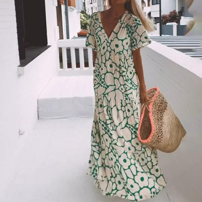 PAOLA | ELEGANTES MIDI-KLEID MIT V-AUSSCHNITT