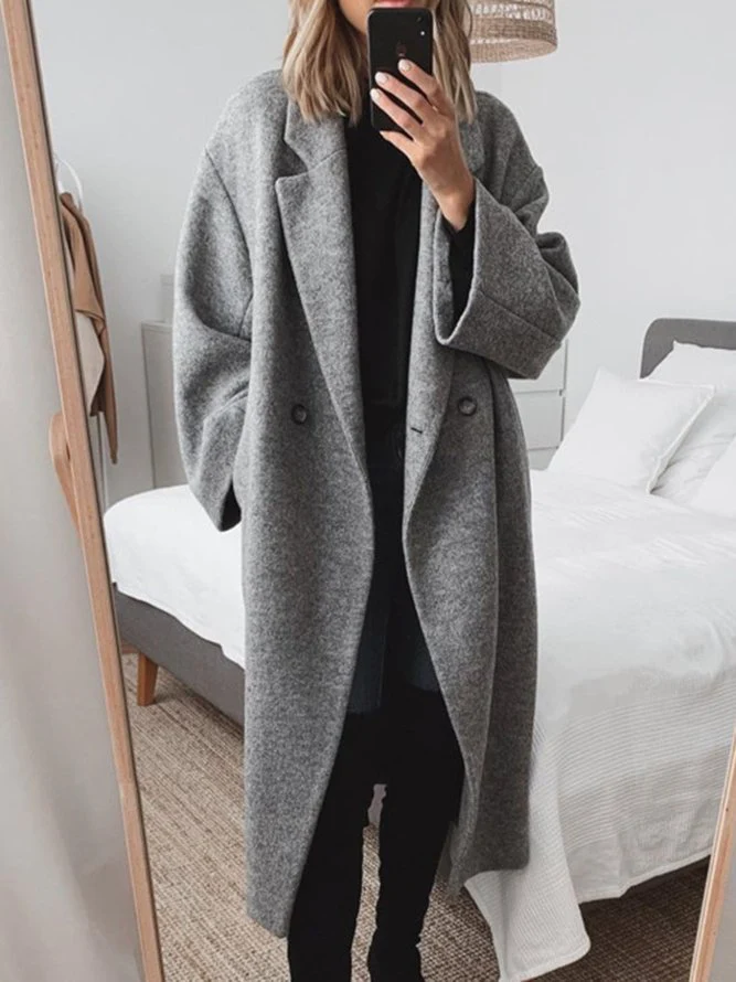Harper - Damen Klassischer Winterlanger Mantel