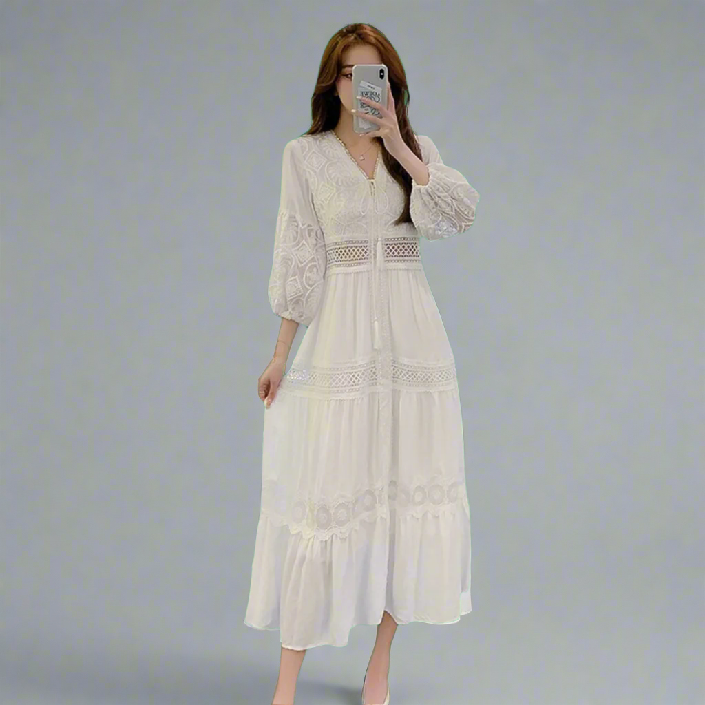 Trixi | Luftiges Maxikleid aus Bio-Baumwolle