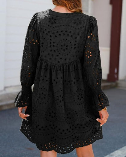 DIANA | KURZES KLEID MIT SPITZE