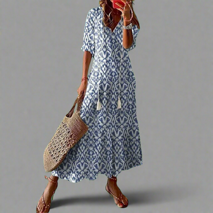 Almuth | Premium Sommerkleid mit Druckdesign