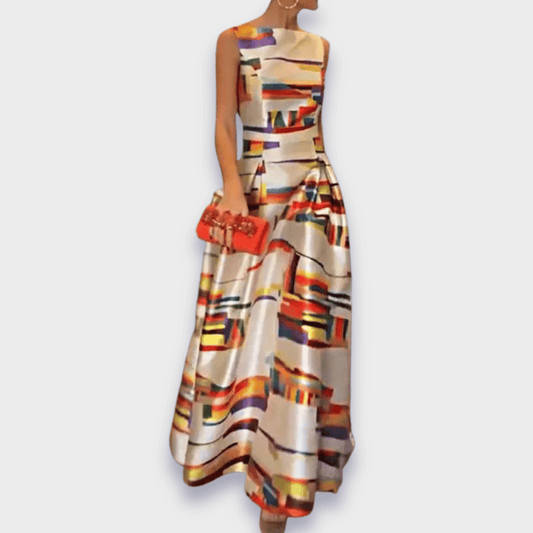 Babette | Handgemachtes langes Kleid aus Premium-Stoff