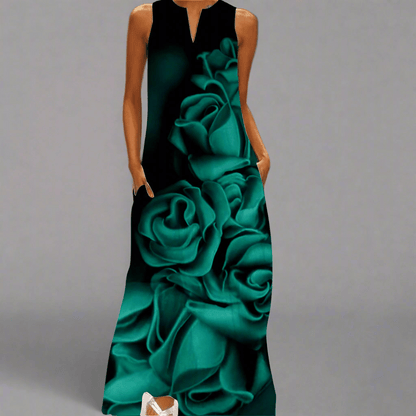 Carolin | Premium türkises Kleid mit königlichem Look
