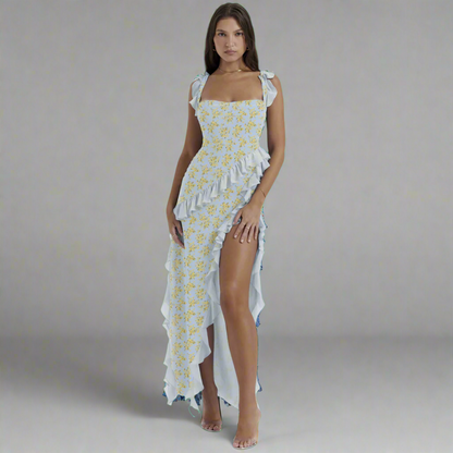 Zisel | Luftiges Maxikleid mit eleganten Volants