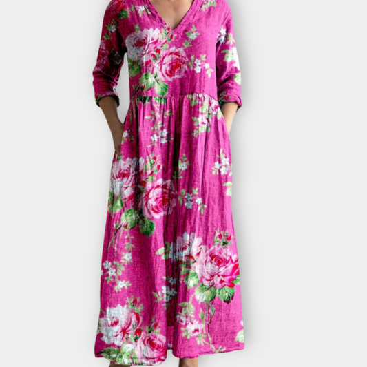 Almara | Boho Maxikleid aus weichem Premiumstoff
