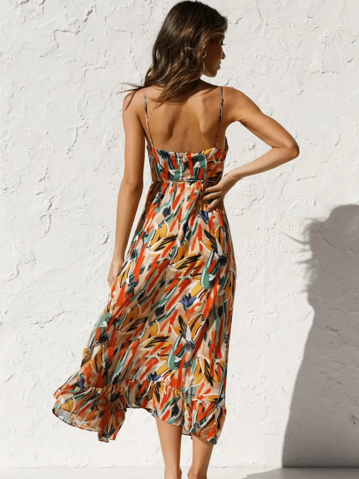 Chiara | Bunte Midi-Kleid