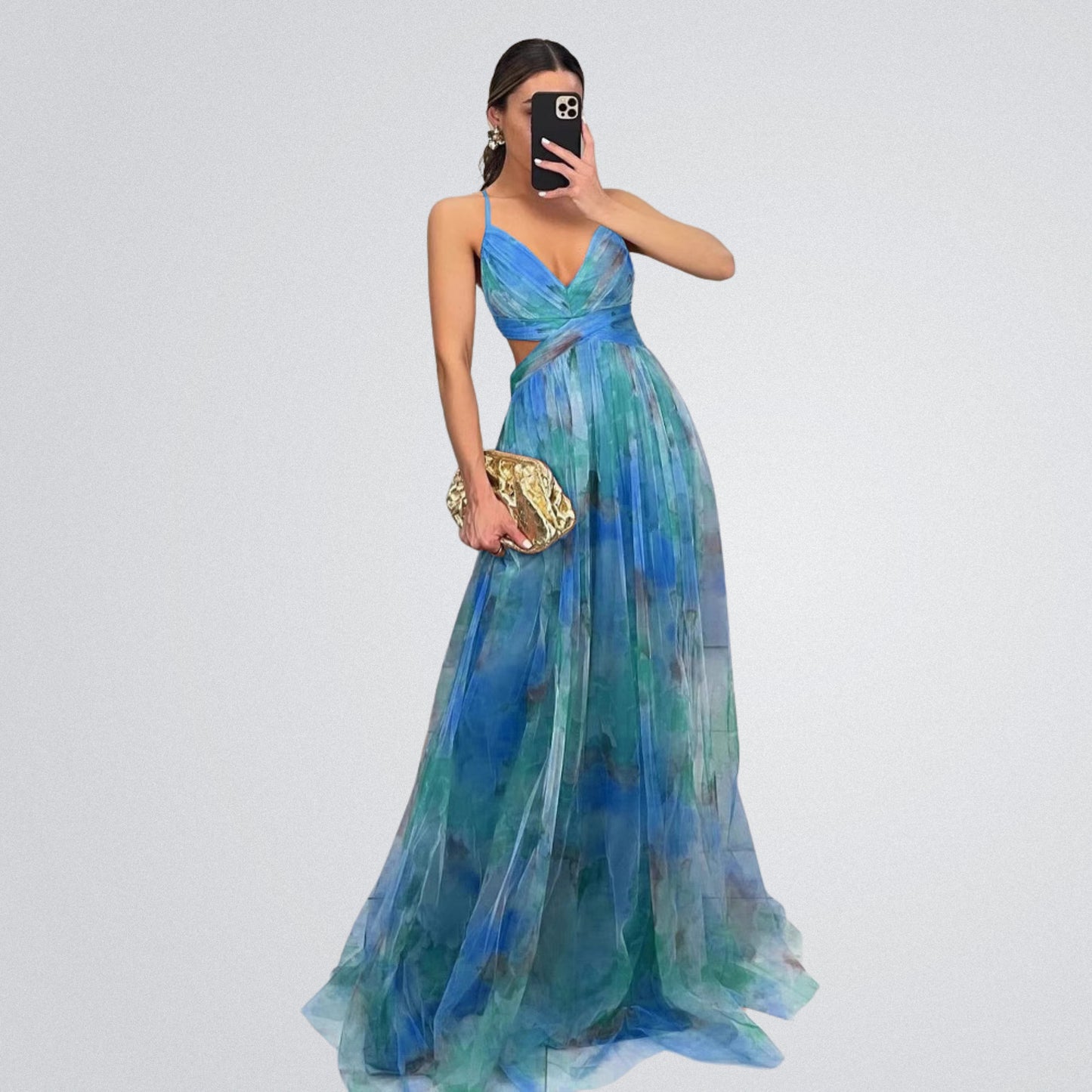 Verity - Maxikleid mit Blumenprint