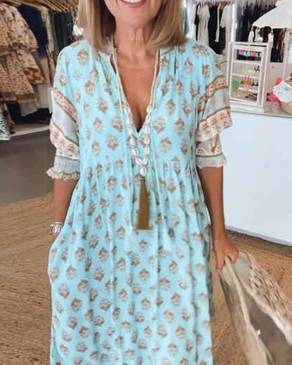 VANESSA | BEDRUCKTES CASUALKLEID