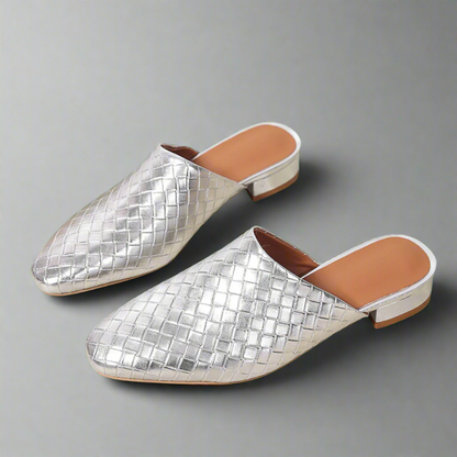 Siglindis | Glitzernder Kristall-Mokassin aus hochwertigem Material für den Sommer