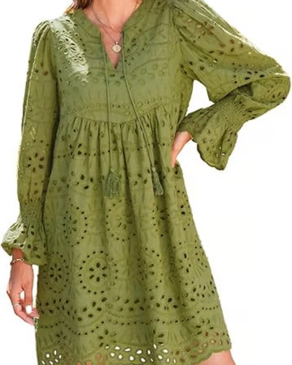 DIANA | KURZES KLEID MIT SPITZE
