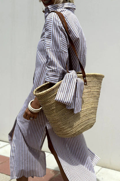 Leonie - Brit & Boho Gestreiftes Hemd