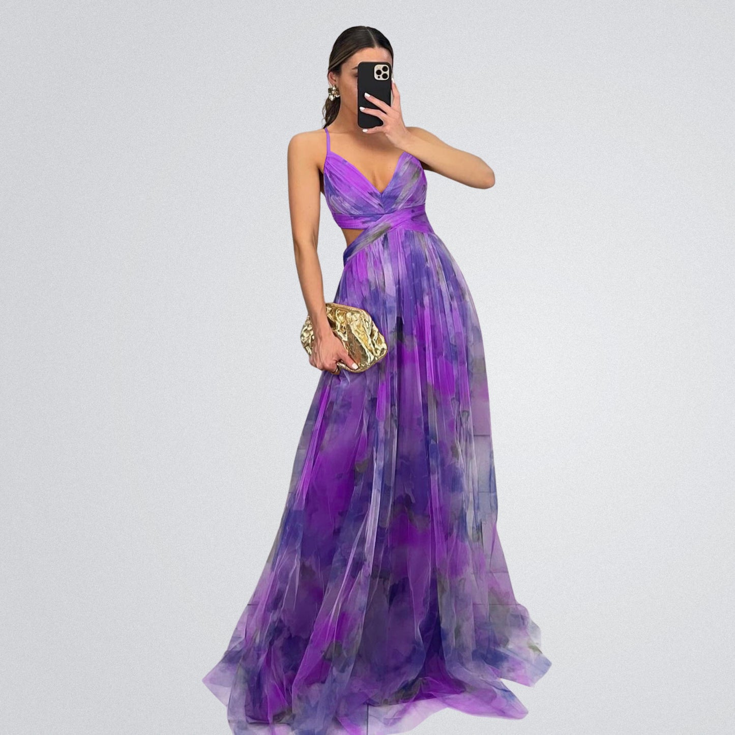 Verity - Maxikleid mit Blumenprint