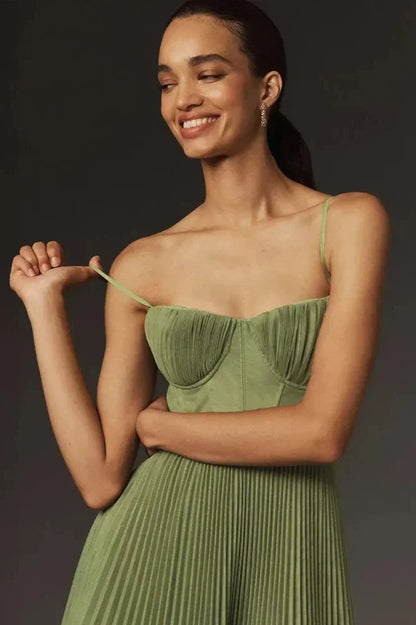 Isabella - Plissiertes Tüll-Midikleid