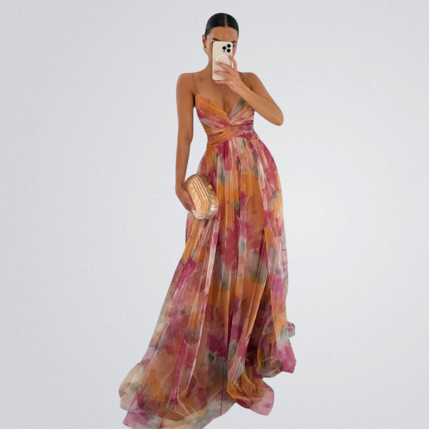 Verity - Maxikleid mit Blumenprint