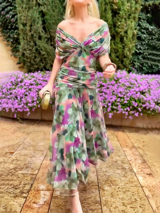 Alexa | Romantisches Off-Shoulder Kleid