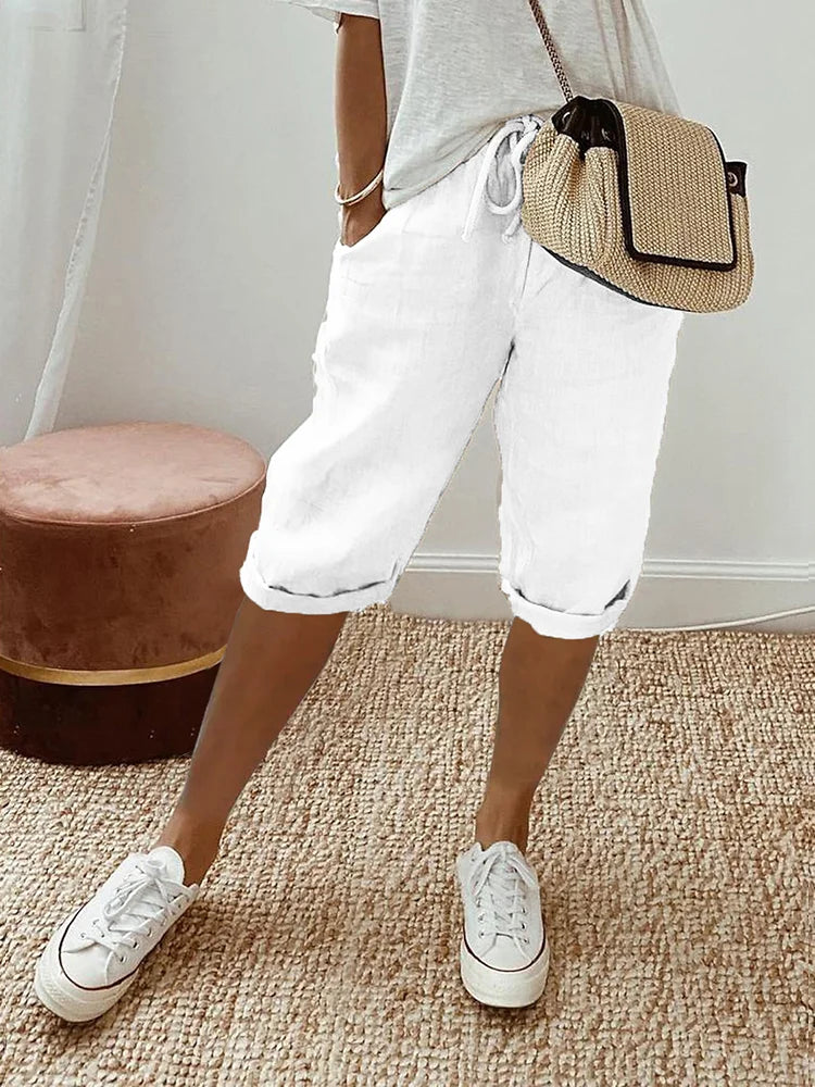 Jillian | Bequeme Shorts mit Umschlagsaum