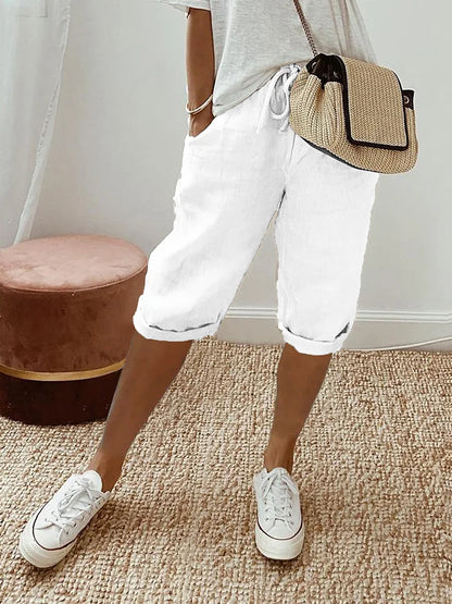 Jillian | Bequeme Shorts mit Umschlagsaum