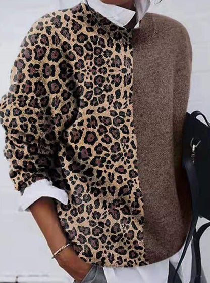 Marina - Lässiger Pullover mit Leo-Design