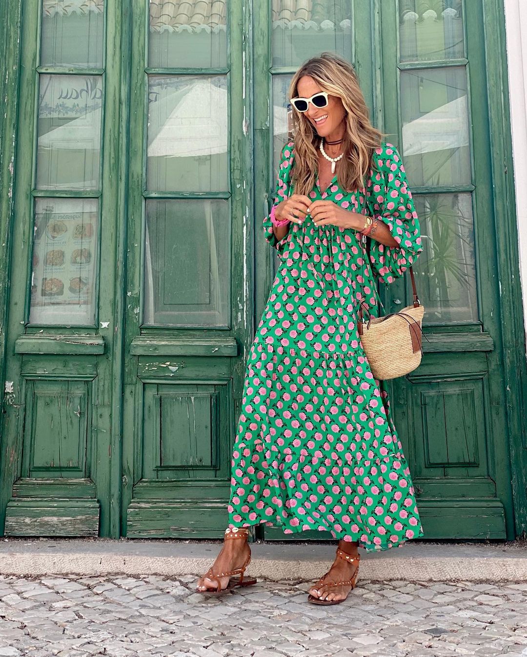 Corinna | Langes Kleid im Bohemian-Stil