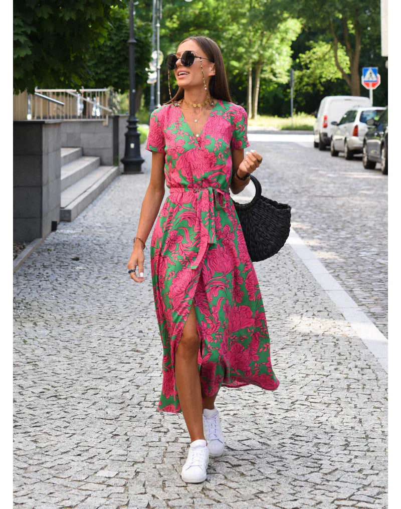 Eva | Stilvolles Kleid mit V-Ausschnitt