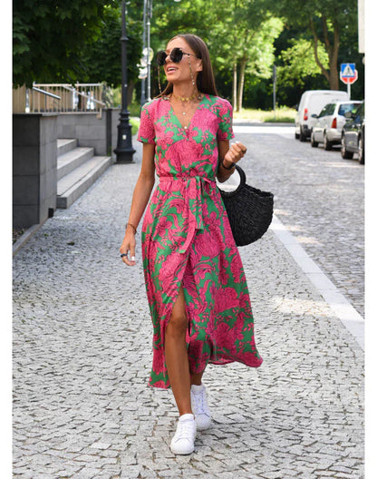 Eva | Stilvolles Kleid mit V-Ausschnitt