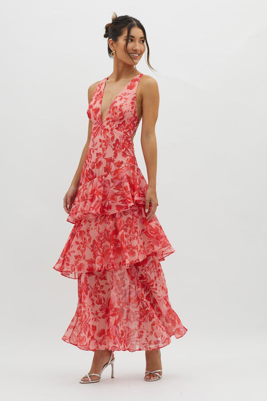 Faye | Bloom Shift Midi Kleid