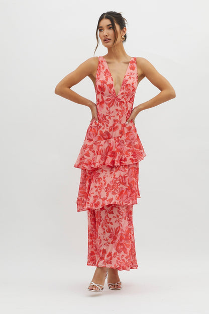 Faye | Bloom Shift Midi Kleid