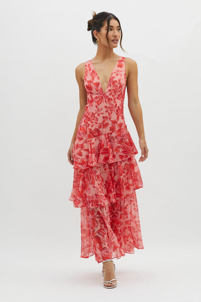 Faye | Bloom Shift Midi Kleid