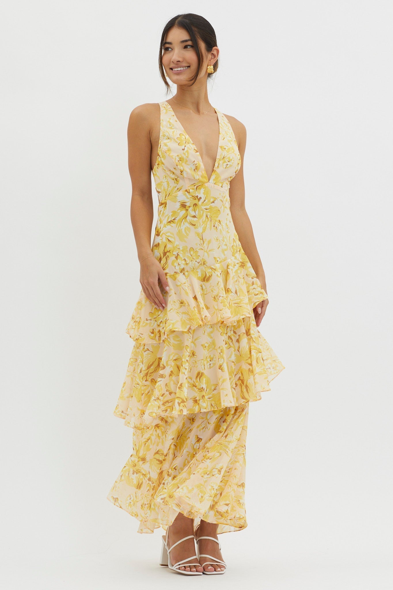 Faye | Bloom Shift Midi Kleid