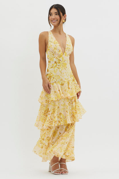 Faye | Bloom Shift Midi Kleid