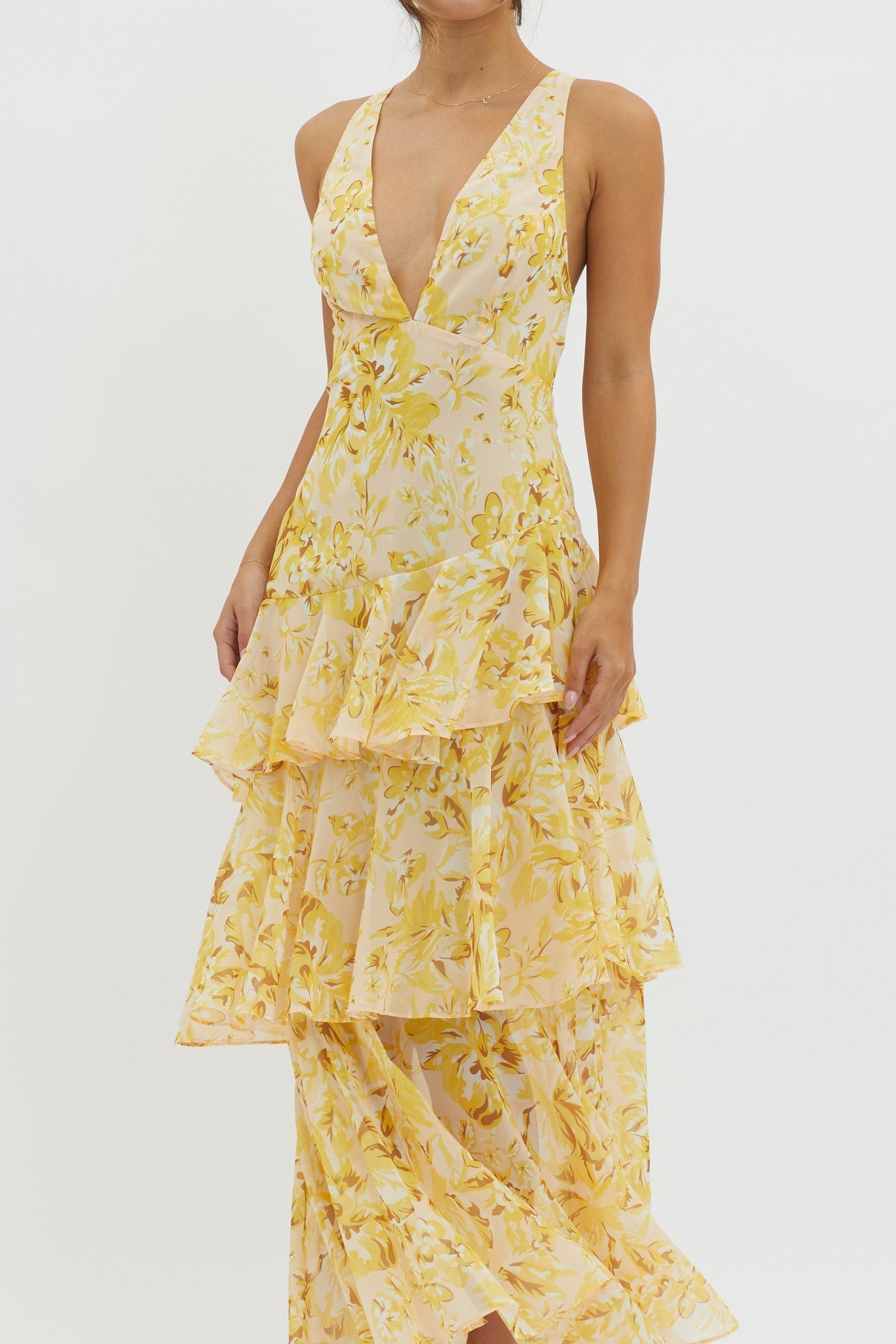 Faye | Bloom Shift Midi Kleid
