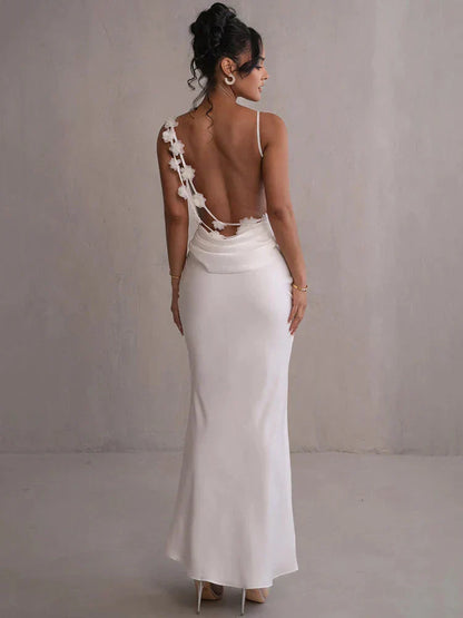 Cassiane - Satin Blumen Kleid