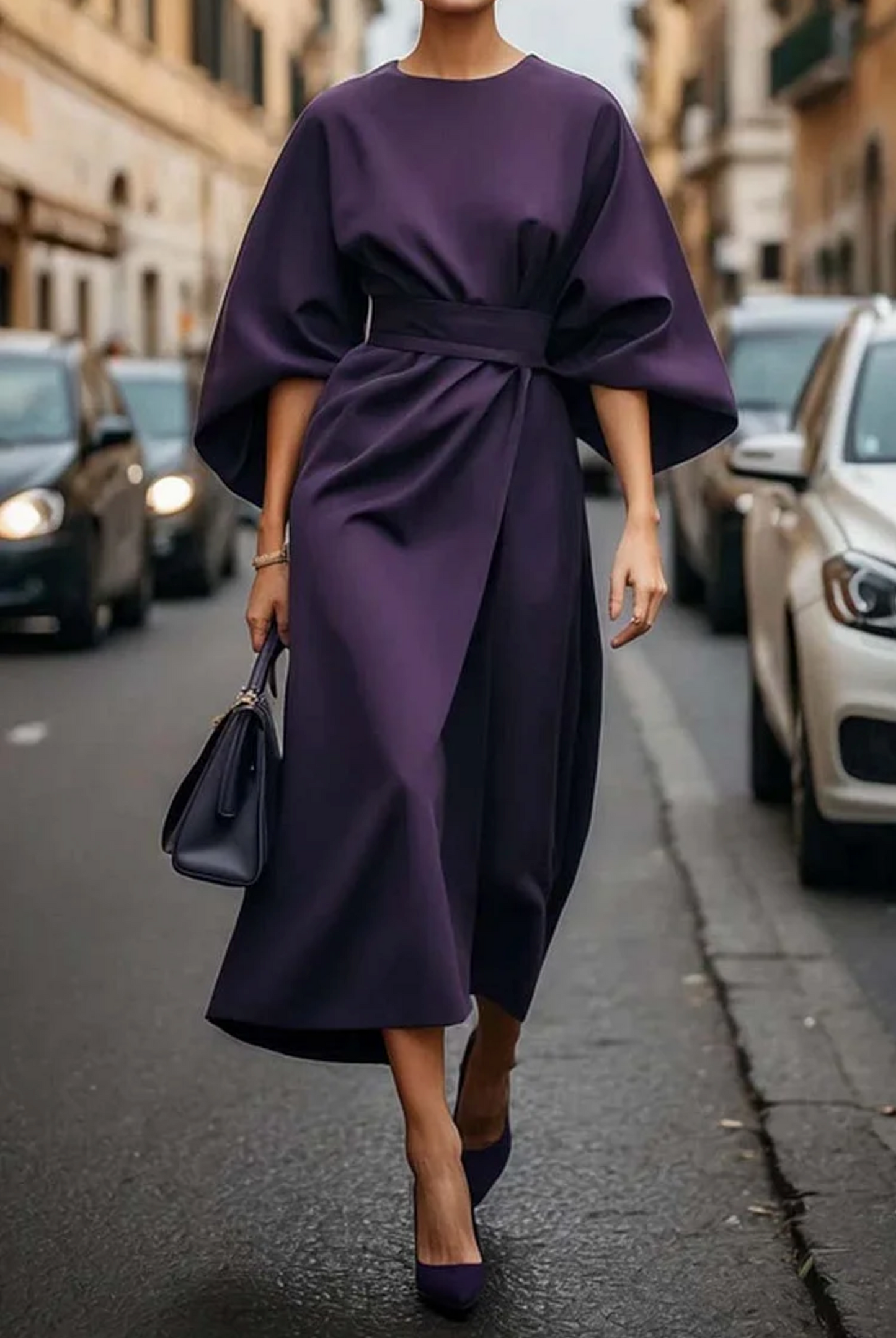 Louise | Elegantes Kleid mit Lanternenärmeln