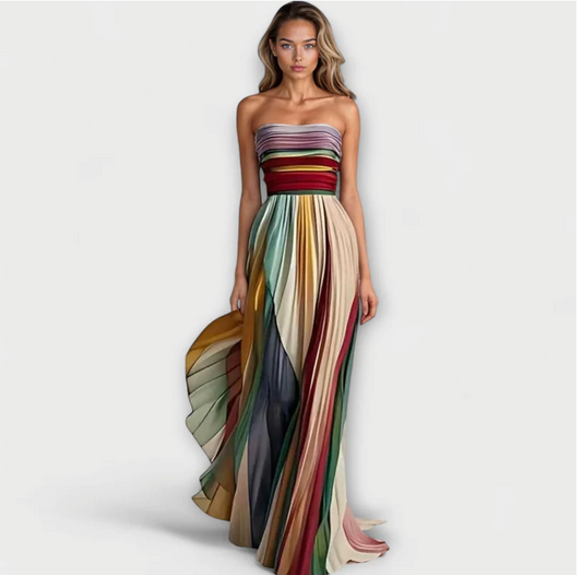 Flora - Buntes ärmelloses Kleid