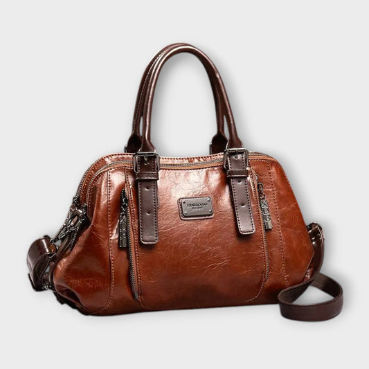 Léora. - Elegante Vintage-Schultertasche