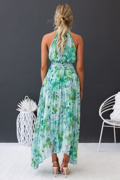 ANNEMARIE | LANGES GEBLÜMTES KLEID