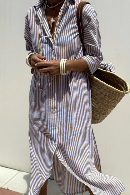 Leonie - Brit & Boho Gestreiftes Hemd