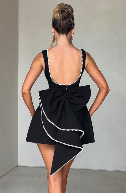 Elle™ | Pearl Bow Mini Dress