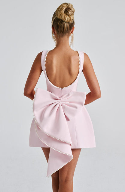 Elle™ | Pearl Bow Mini Dress