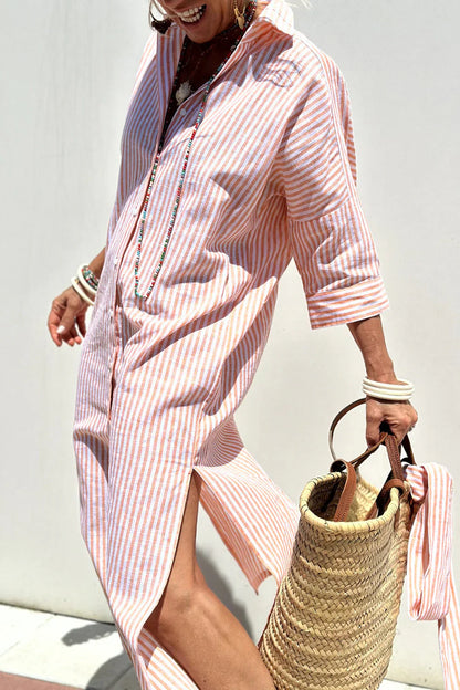 Leonie - Brit & Boho Gestreiftes Hemd