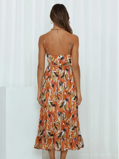 Chiara | Bunte Midi-Kleid