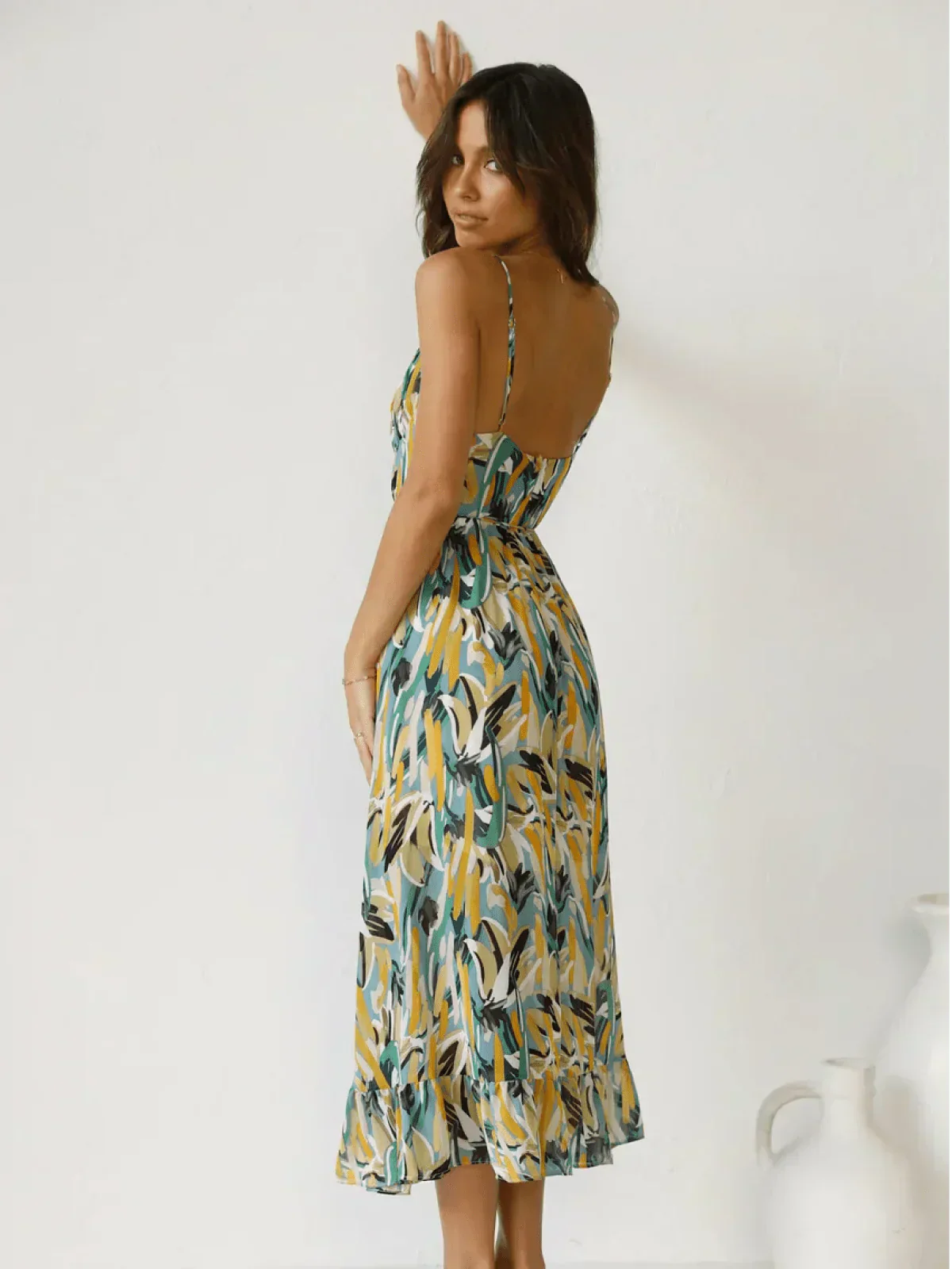 Chiara | Bunte Midi-Kleid