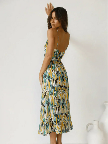 Chiara | Bunte Midi-Kleid