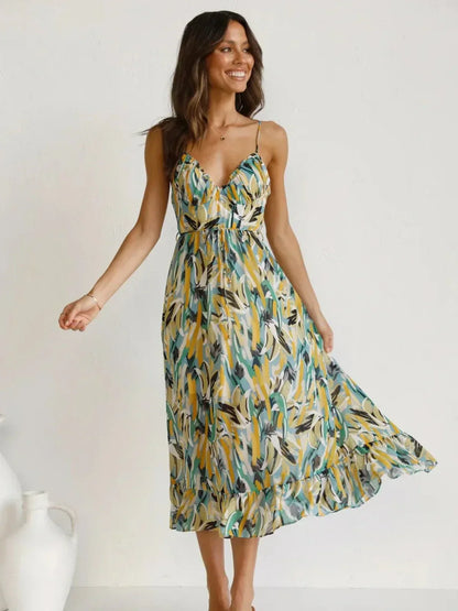 Chiara | Bunte Midi-Kleid