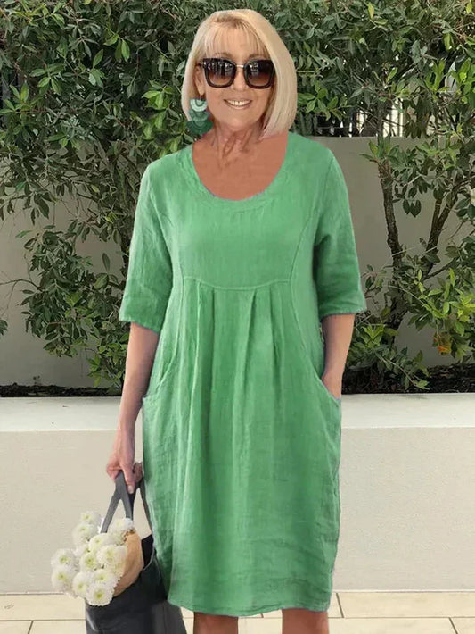 Feliciana | Lockeres Kleid mit Bauchabdeckung