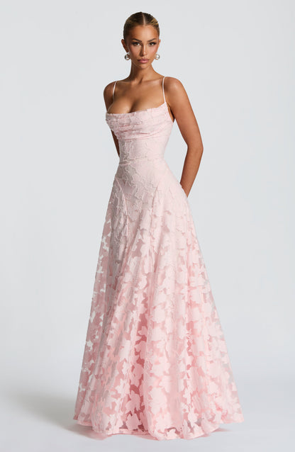 Francisa - Lace Corset Maxi Dress