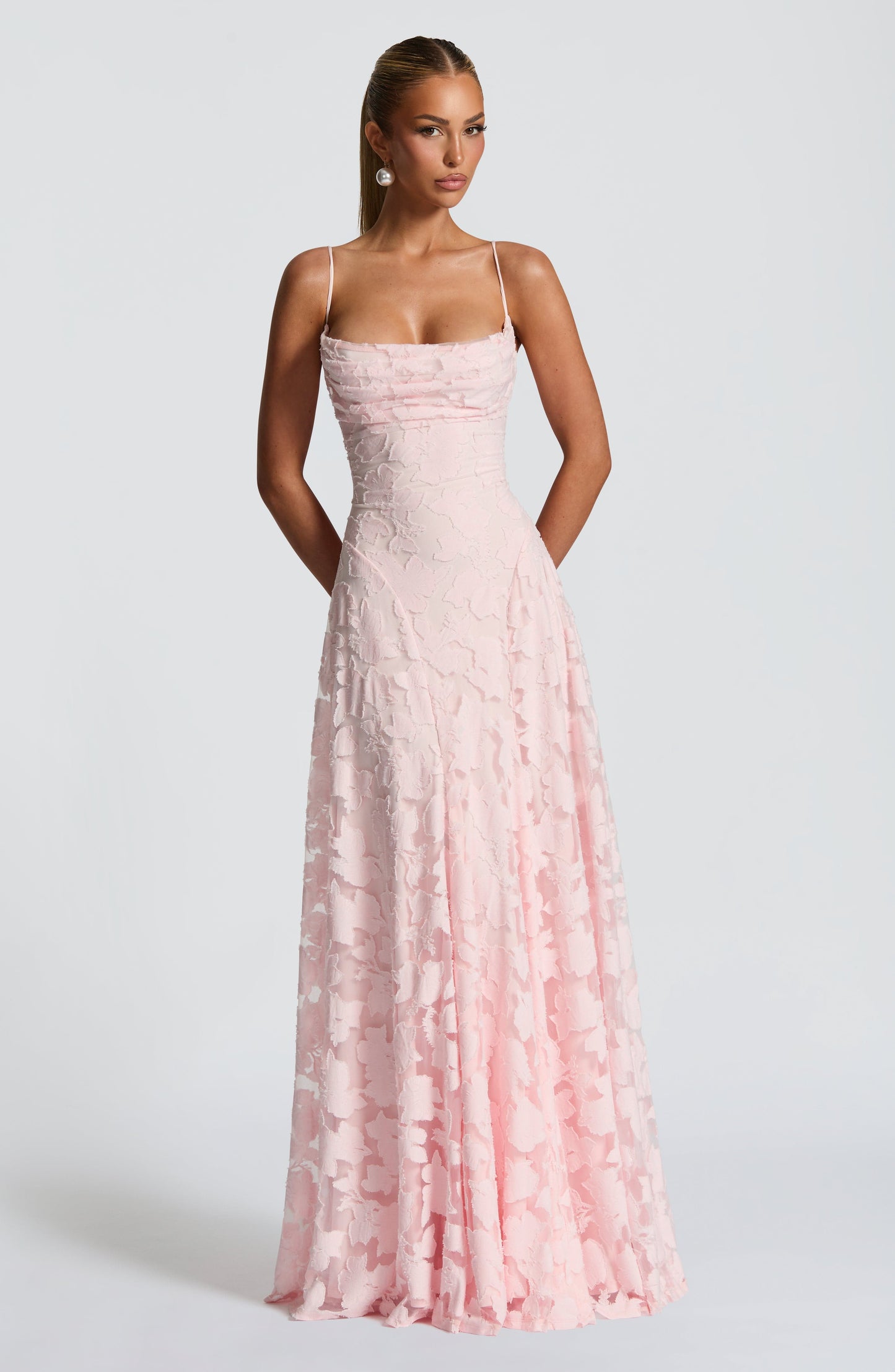 Francisa - Lace Corset Maxi Dress