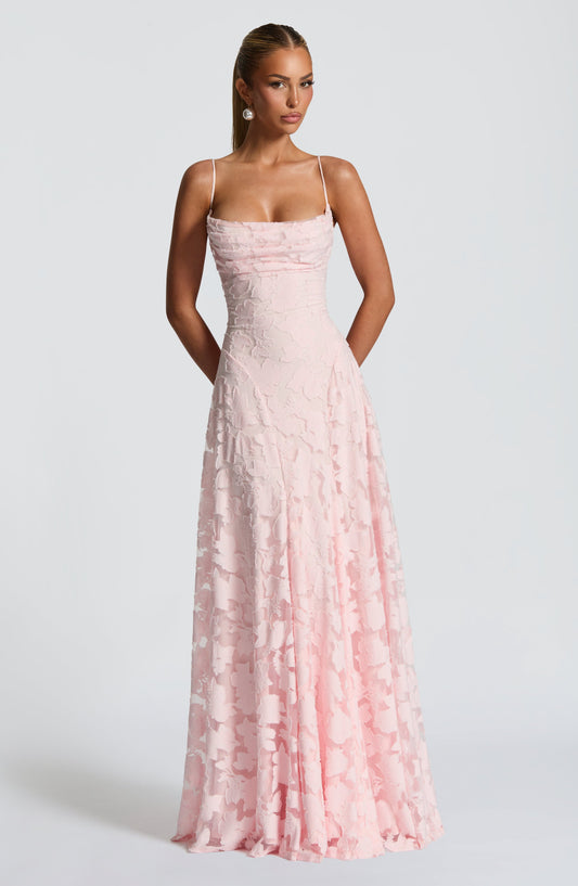 Francisa - Lace Corset Maxi Dress
