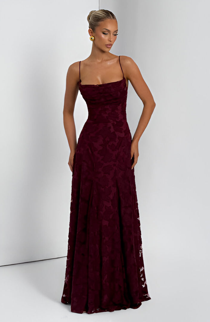 Francisa - Lace Corset Maxi Dress