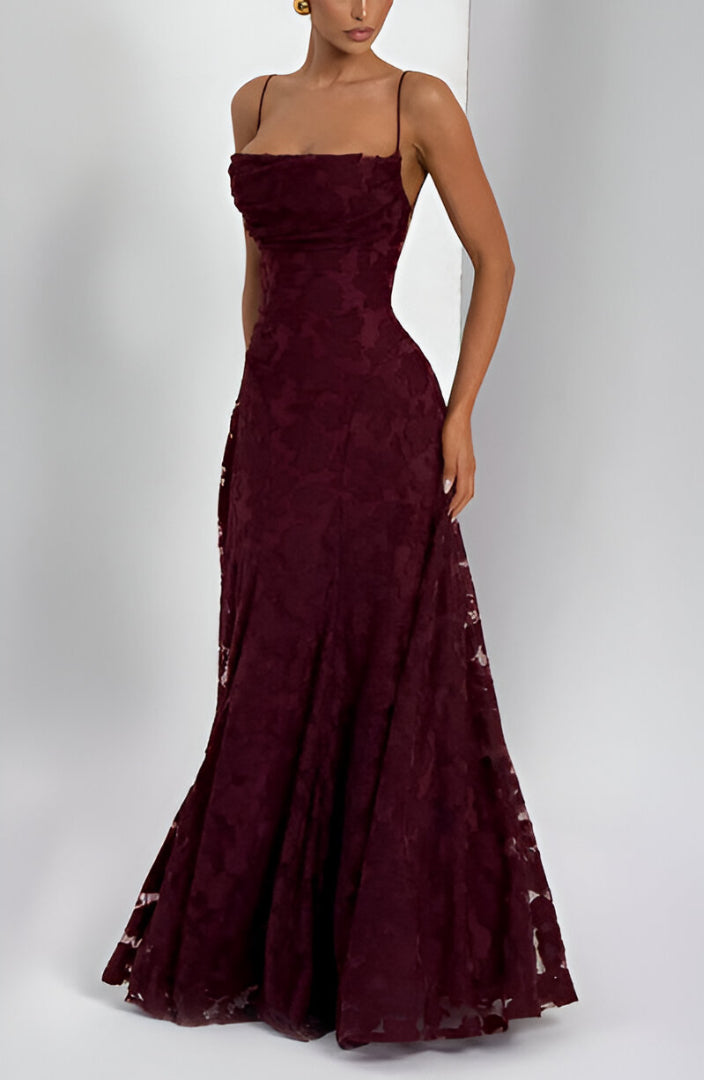 Francisa - Lace Corset Maxi Dress